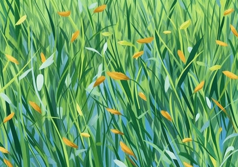 唯美夏天绿色草地植物插画手绘,插画/手绘图,插画/手绘图库,插画/手绘图下载,插画/手绘